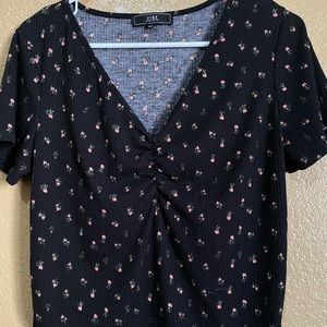 Flower print summer top